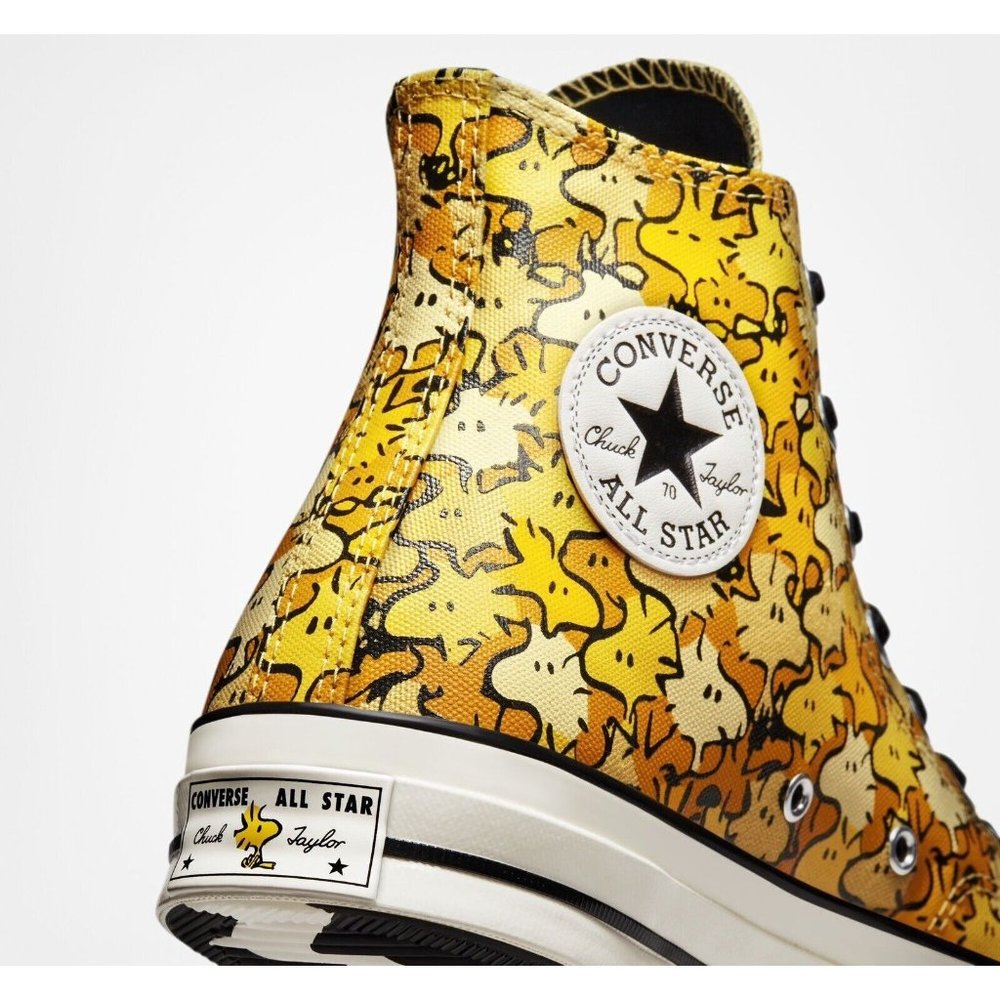 Converse Chuck 70 Hi Peanuts Woodstock Men's Sneaker Shoe Limited Yellow A01871C - Picture 9 of 10